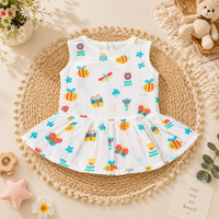 👶 Premium Cotton Baby Frock 🌸 Cute Printed Dress