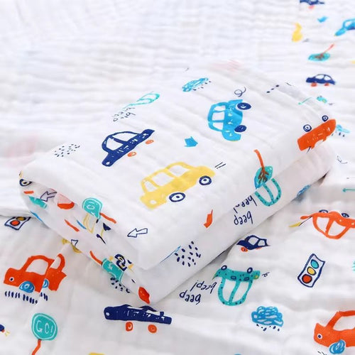 ☁️ Premium Muslin Swaddle Blanket For Babies 👶 Soft Cotton Wrap