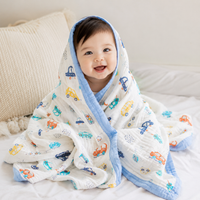 ☁️ Premium Muslin Swaddle Blanket For Babies 👶 Soft Cotton Wrap