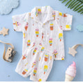 🌈 Premium Muslin Cotton Baby Co-ord Set – Ice Cream Print