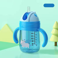 🌈 Adorable Kids Sipper Bottle with Handles & Straw – Leakproof, Safe & Fun for Everyday Use 🍼✨